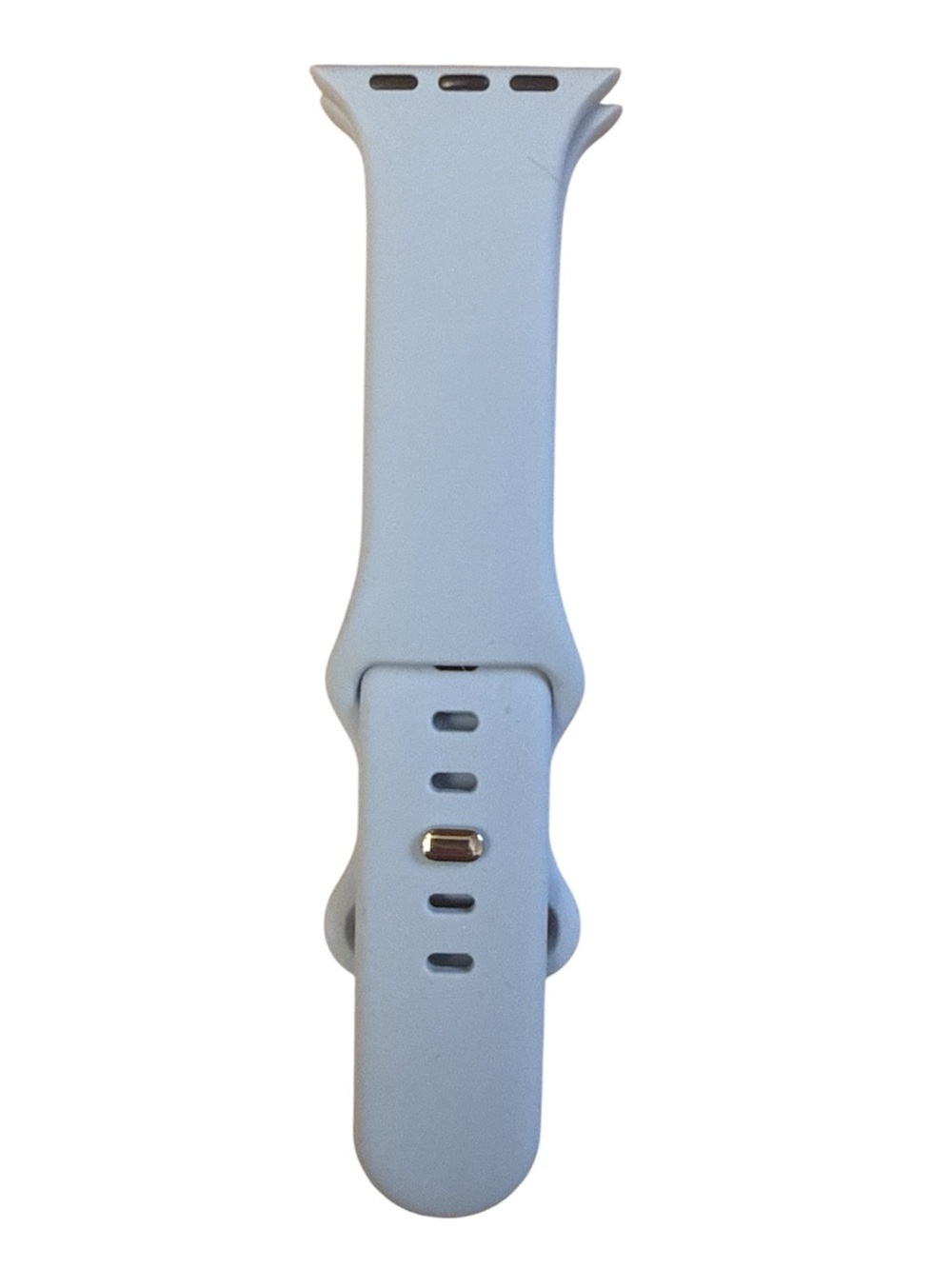 Light Blue Silicone Smartwatch Band - Compatible Replacement